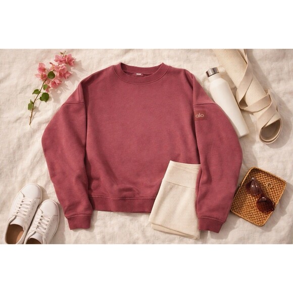 ALO Yoga Tops - Alo Yoga Crewneck Sweatshirt Oversized Athleisure Pullover
